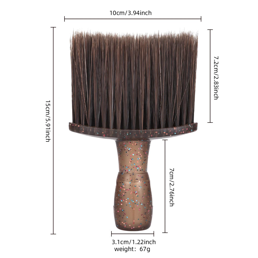 Hair Salon Soft Hair Cleaning Brush Neck and Face Hair Fragmentation Sweeping Brush Multi functional Hairdressing Tool Peaceful Pleasures Health and Wellness
