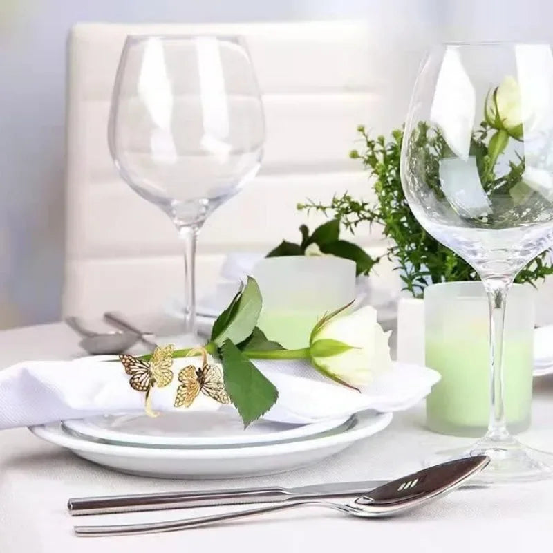 Butterfly Napkin Rings | Elegant Wedding & Party Table Decor