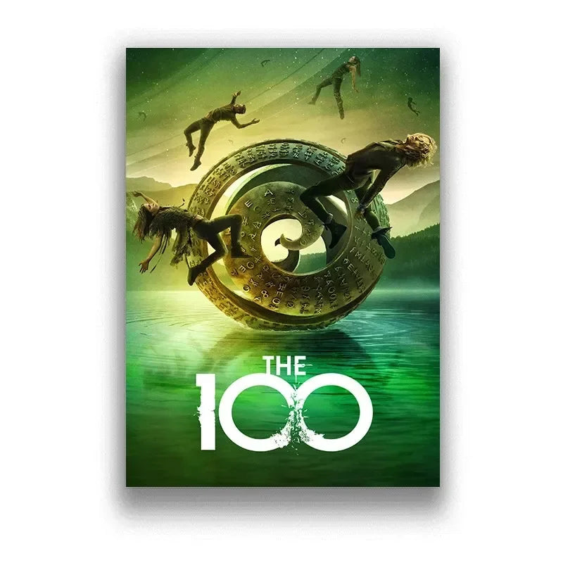 The 100 Season TV Series Minimalist Aesthetics Canvas Painting, Modern Print Wall Art for Living Room Home Decor Peaceful Pleasures Health and Wellness