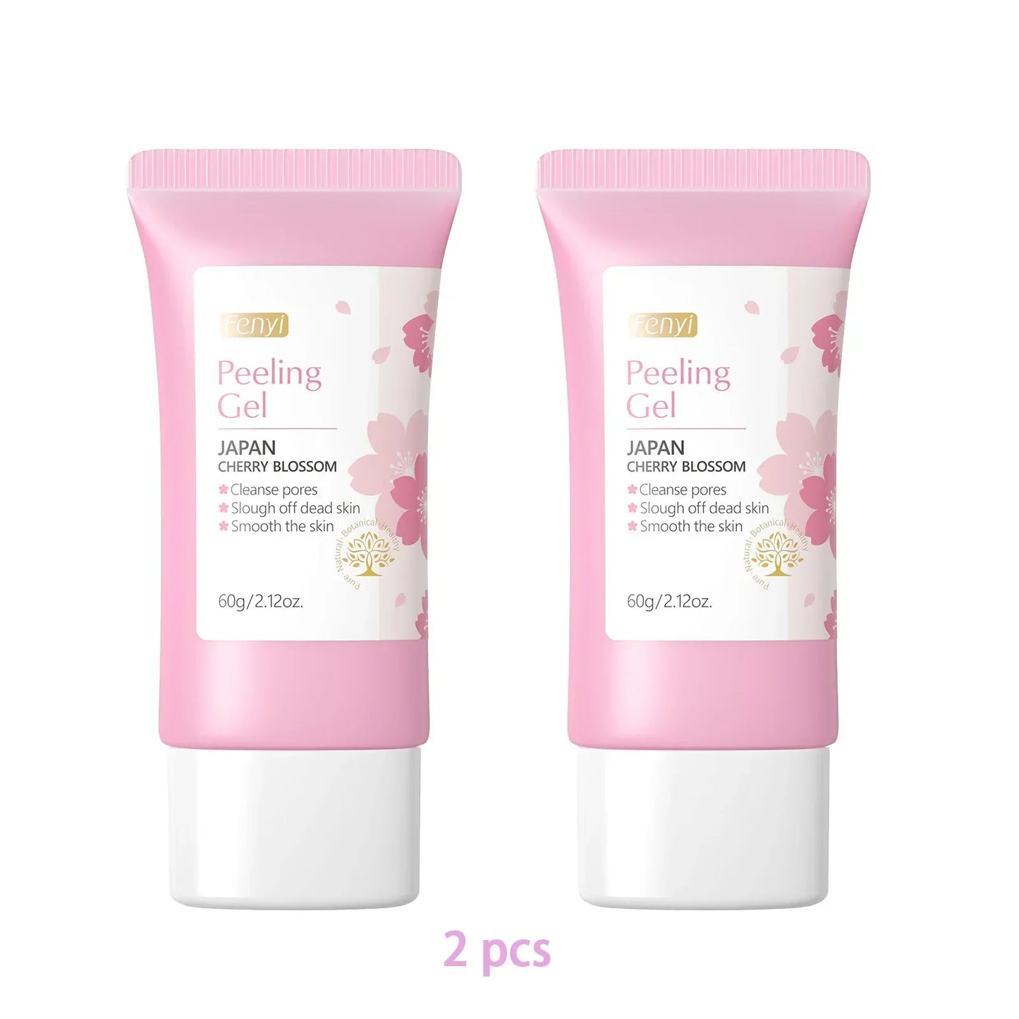 Sakura Exfoliating Gel Face & Body Scrub 60g Peaceful Pleasures Health and Wellness 2PCS