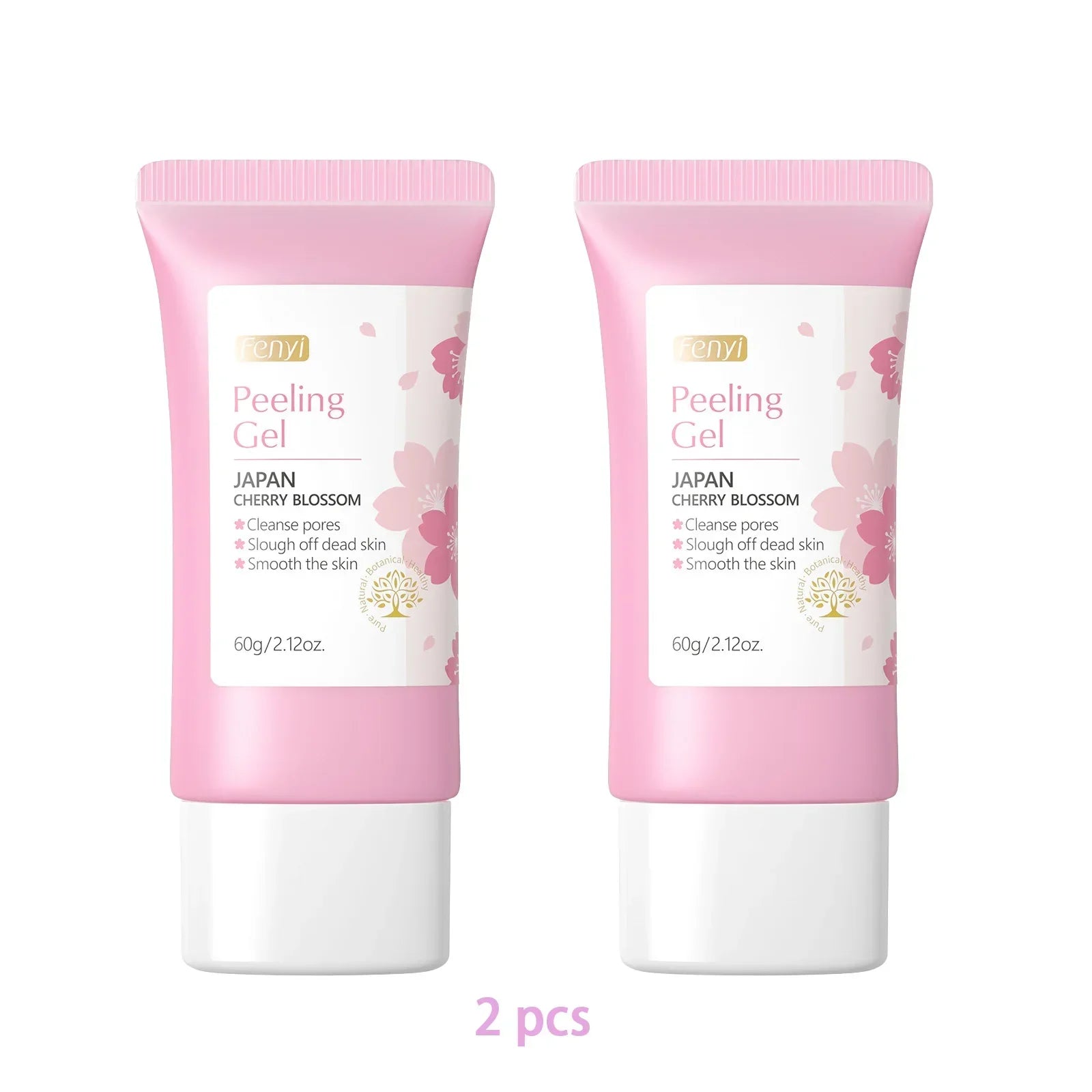 Sakura Exfoliating Gel Face & Body Scrub 60g Peaceful Pleasures Health and Wellness 2PCS