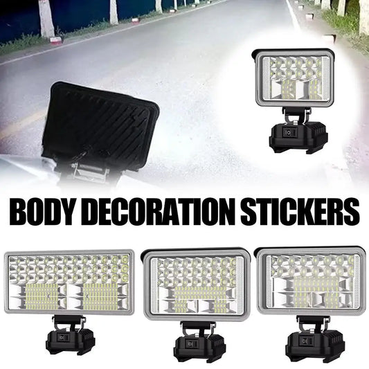 LED Work Light for Makita 18V Battery | Spotlight & Floodlight Cordless Work Light Peaceful Pleasures Health and Wellness