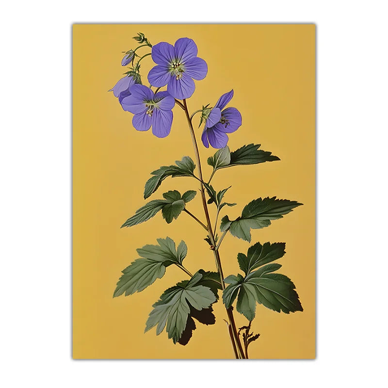 Vintage Floral Wall Art, Western Botanical Canvas Painting, Boho plant Poster Print for Bedroom Living Room Wall Decor Peaceful Pleasures Health and Wellness 02 30x40cm No Frame China Mainland