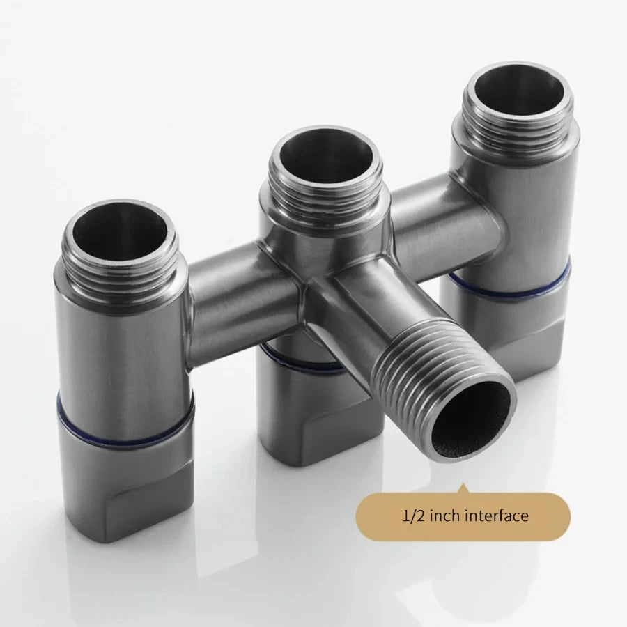 3-Way Angle Valve Multifunctional Diverter | Water Flow Control