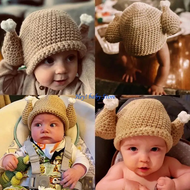 Knitted Turkey Hat for Kids & Adults | Holiday Costume Hat