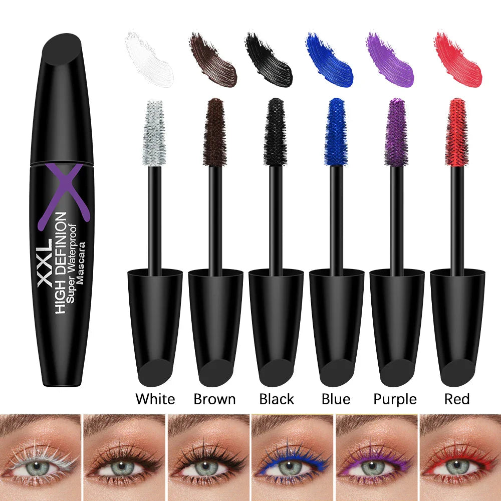 Multicolor Waterproof Eye Black Mascara – Sweatproof Party Makeup
