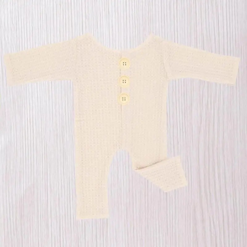 Newborn Knit Romper | Reversible Baby Photography Prop Jumpsuit