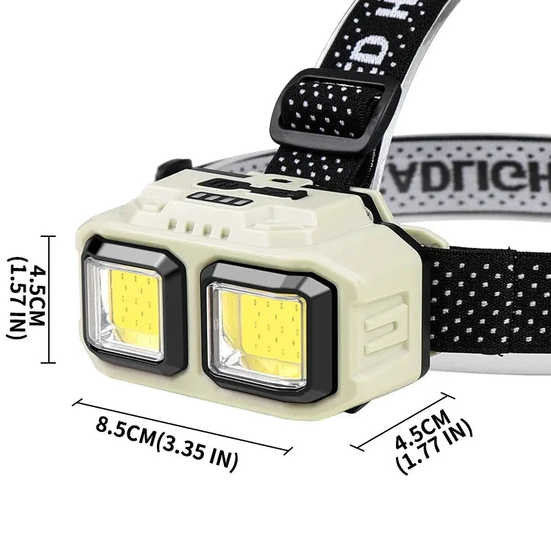 KDULIT LED Headlamp 4 Modes Sensor Type-C Rechargeable IPX4