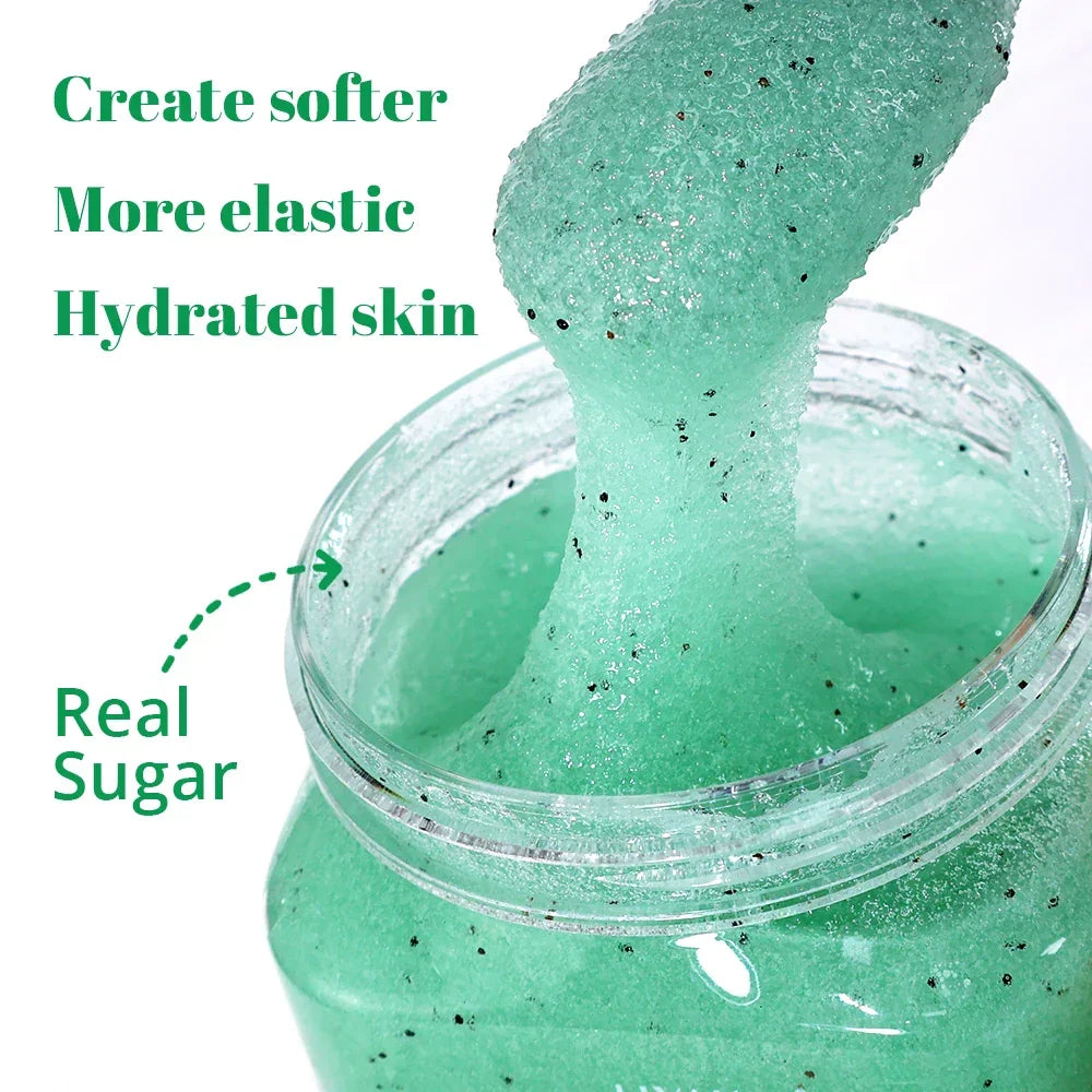 Shea Sugar Body Scrub – Moroccan Rose, Coconut Lime & Pineapple Peaceful Pleasures Health and Wellness