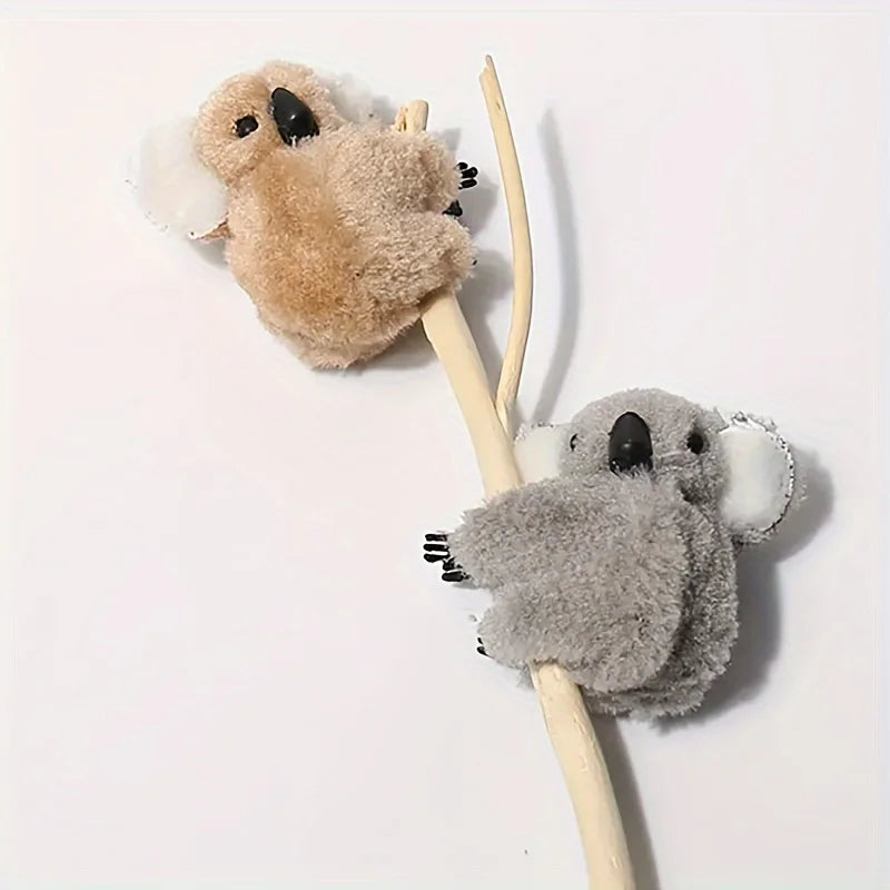 Plush Koala Hair Clips – Set of 2 Cute Animal Barrettes Hair Accessories Peaceful Pleasures Health and Wellness