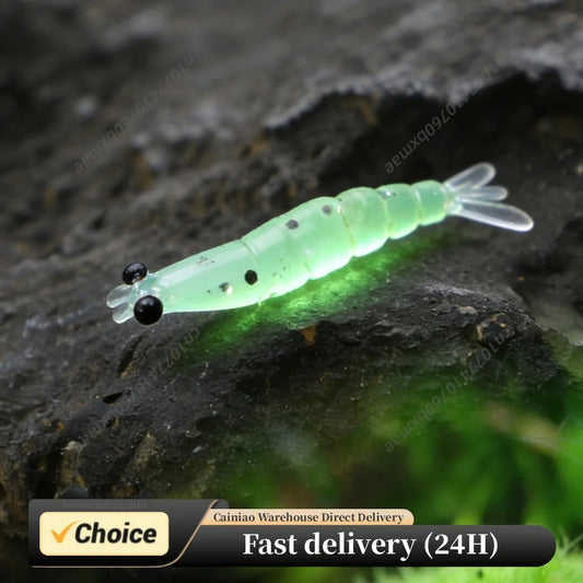 20Pcs Mini Shrimp Lure Multi-Segmented Soft Worm Shrimp Fishing Lure 3D Shrimps Artificial Baits For Saltwater & Freshwater Peaceful Pleasures Health and Wellness