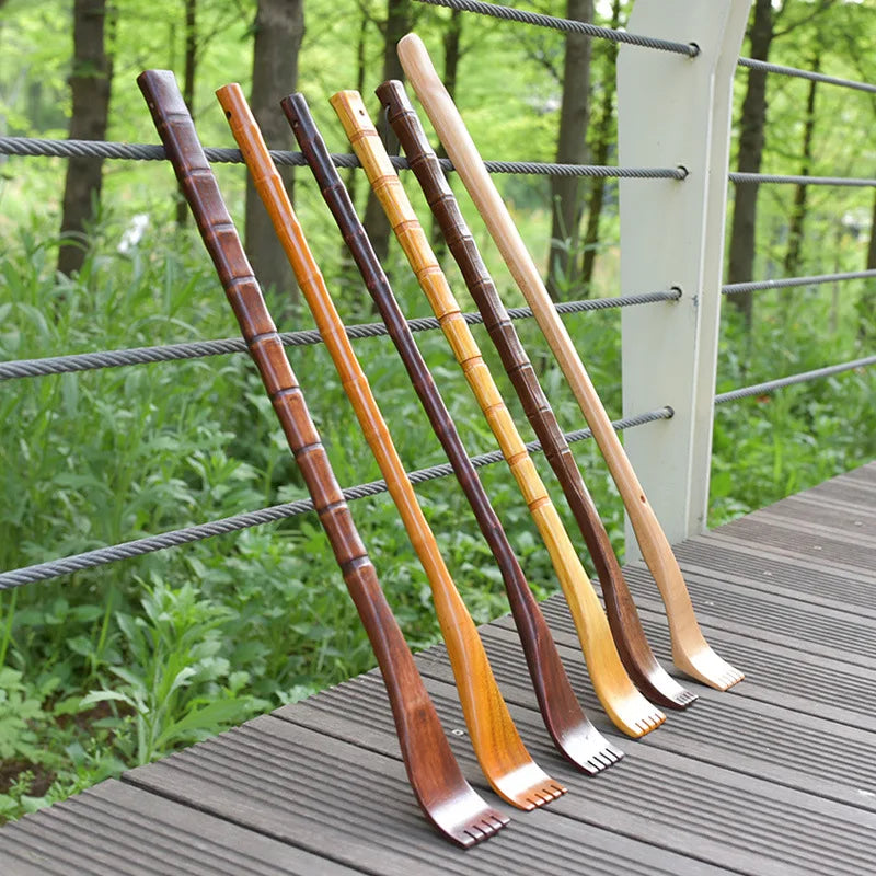 Wooden Back Scratcher Wood Back Scraper Scratching Hot Sell Massager Backscratcher Body Massage Bamboo Peaceful Pleasures Health and Wellness