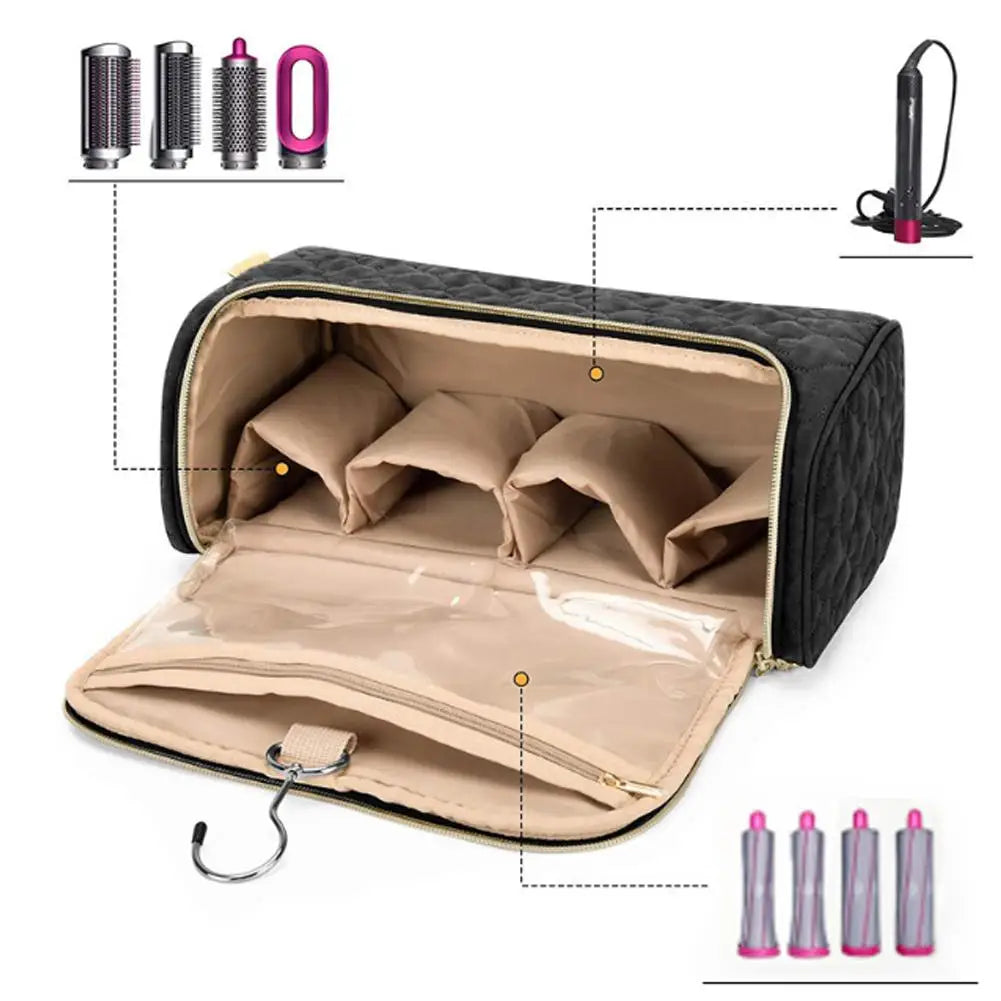 Multi-Functional Portable Storage Bag - Cosmetic Dustproof Protective Hair Dryer Organizer Pouch Travel Case Styling Tool Bag Peaceful Pleasures Health and Wellness