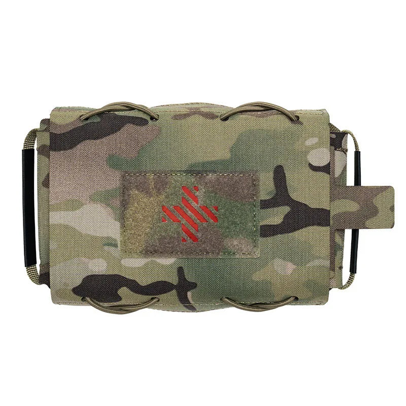 Tactical Medical Pouch Detachable First Aid Kit Quick-release Medical Kit Laser Cut MOLLE Emergency Survival Bag for Outdoor Peaceful Pleasures Health and Wellness MC