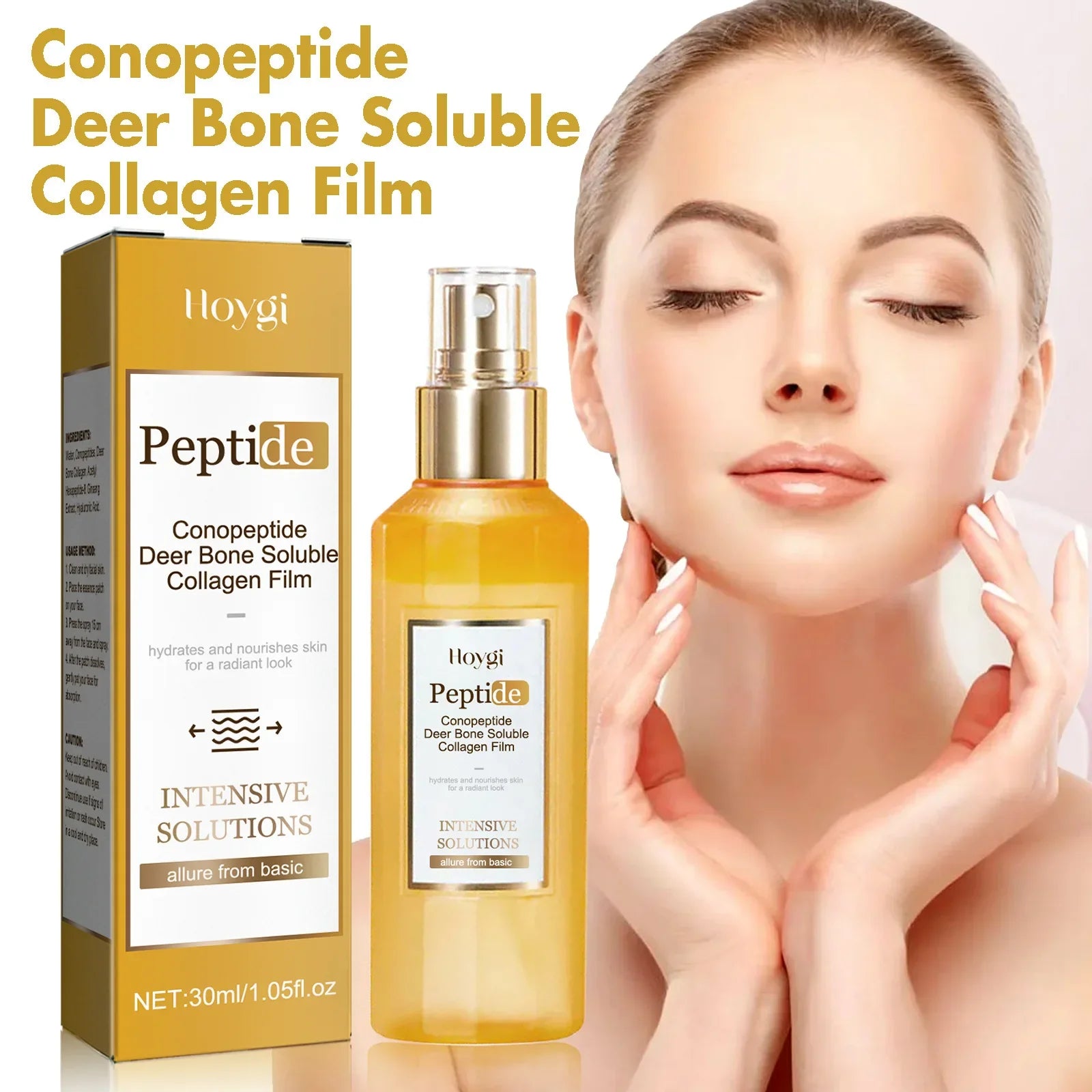 Peptide Anti Aging Spray Firming Lifting Reduce Fine Lines Lighten Pigmentation Whitening Spots Nourishing Wrinkle Removal Serum Peaceful Pleasures Health and Wellness