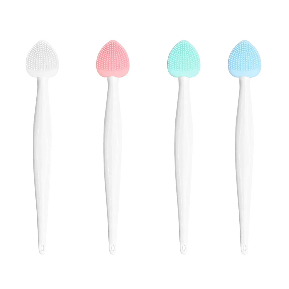 Silicone Pore Cleansing Brush For Face, Scrub Lip Exfoliator Brush Double-Sided Facial Exfoliating Tool for Blackhead Removal Peaceful Pleasures Health and Wellness