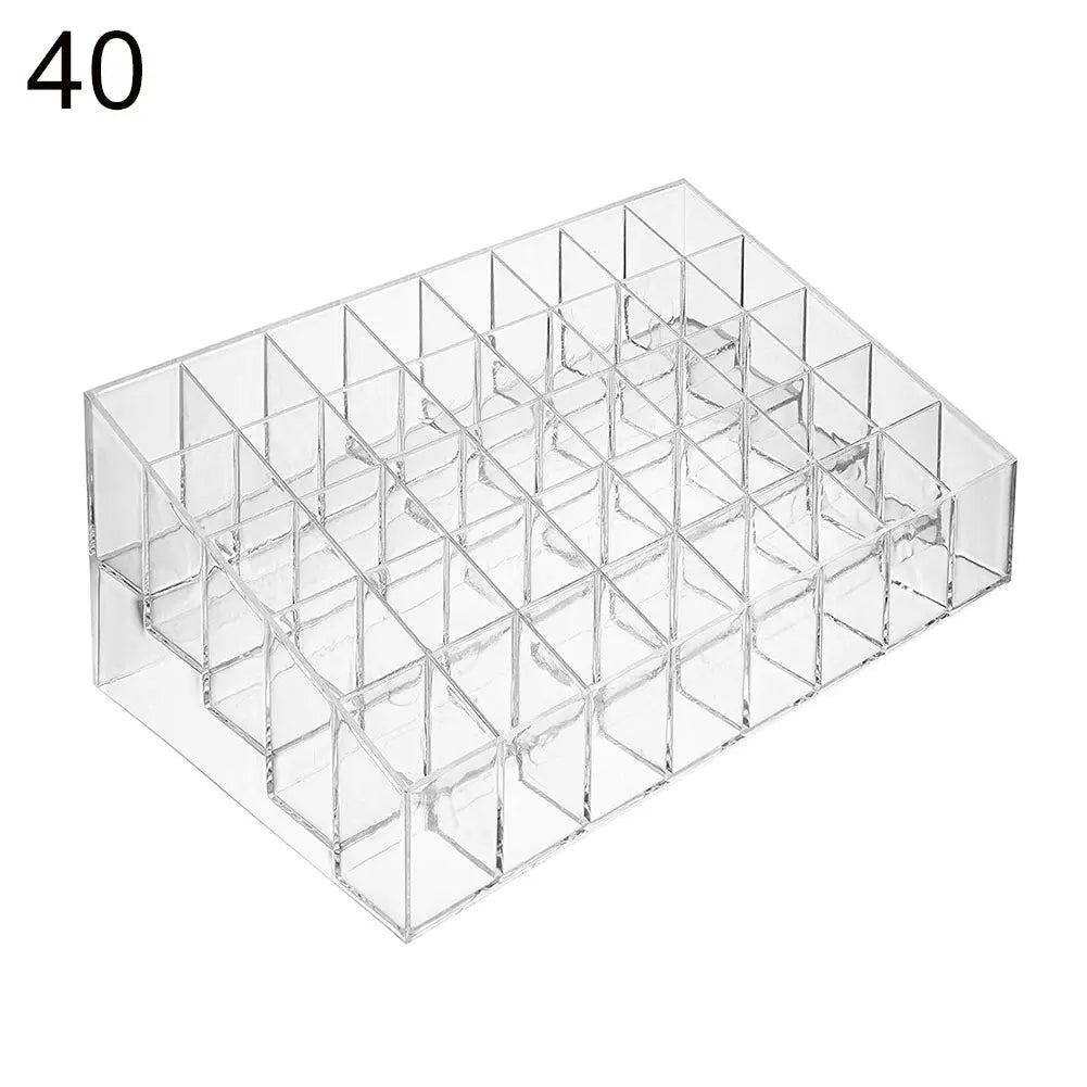 36/40 Grid Clear Acrylic Makeup & Jewelry Organizer Stand