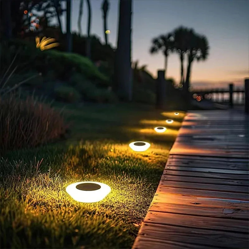10-Pack Solar Outdoor Path Lights – IP65 Waterproof Spike Lamps