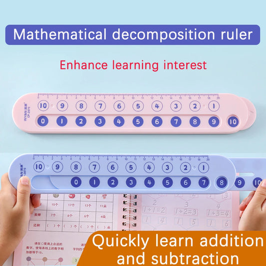 Mathematical Decomposition Ruler Numerical Addition Subtraction Peaceful Pleasures Health and Wellness