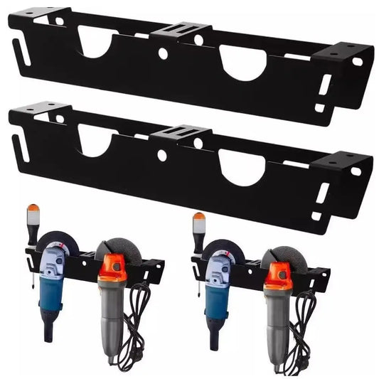 1/2Pcs Angle Grinder Holder 2 Pack Wall Mount Cutters Holder Storage Rack Heavy Duty Steel Tool Organizer for Grinders & Polishe Peaceful Pleasures Health and Wellness 2pcs