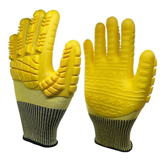 A36T-TPE Cut-Resistant Thickened Gloves For Heavy-Duty For Mining Sites And For Heavy Machinery Operation Impact Protection Peaceful Pleasures Health and Wellness Yellow