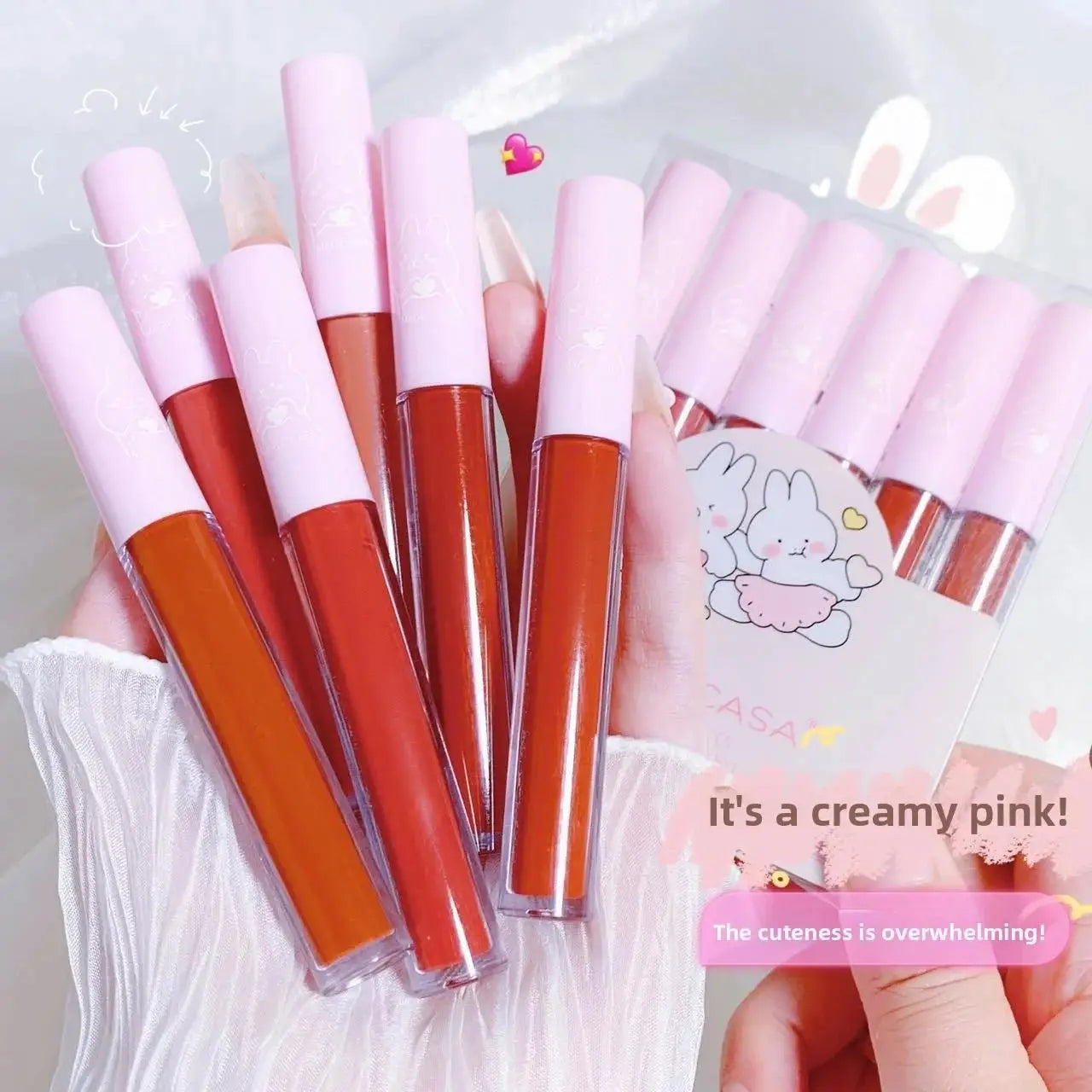 MAGIC CASA Velvet Matte Lip Glaze Set – 6 Pcs Waterproof