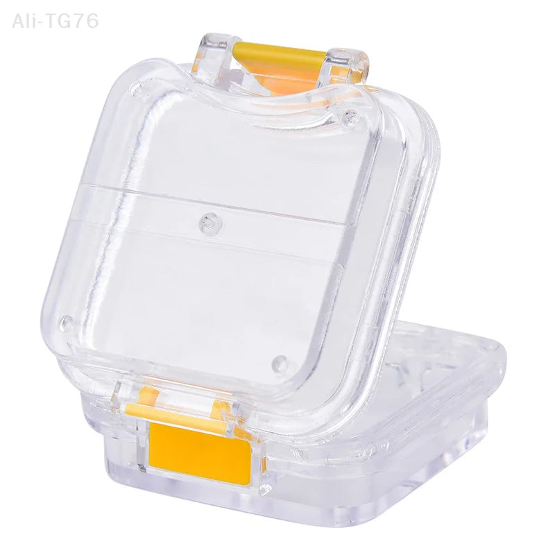 Clear Plastic Denture Crown Storage Box with Membranes