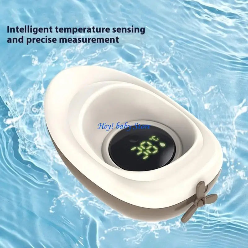 Waterproof Baby Bath Thermometer | 3-Color LED Alert, 0–50°C