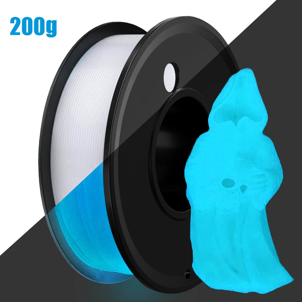 Glow Rainbow PLA Filament 1.75mm – Luminous Glow in the Dark