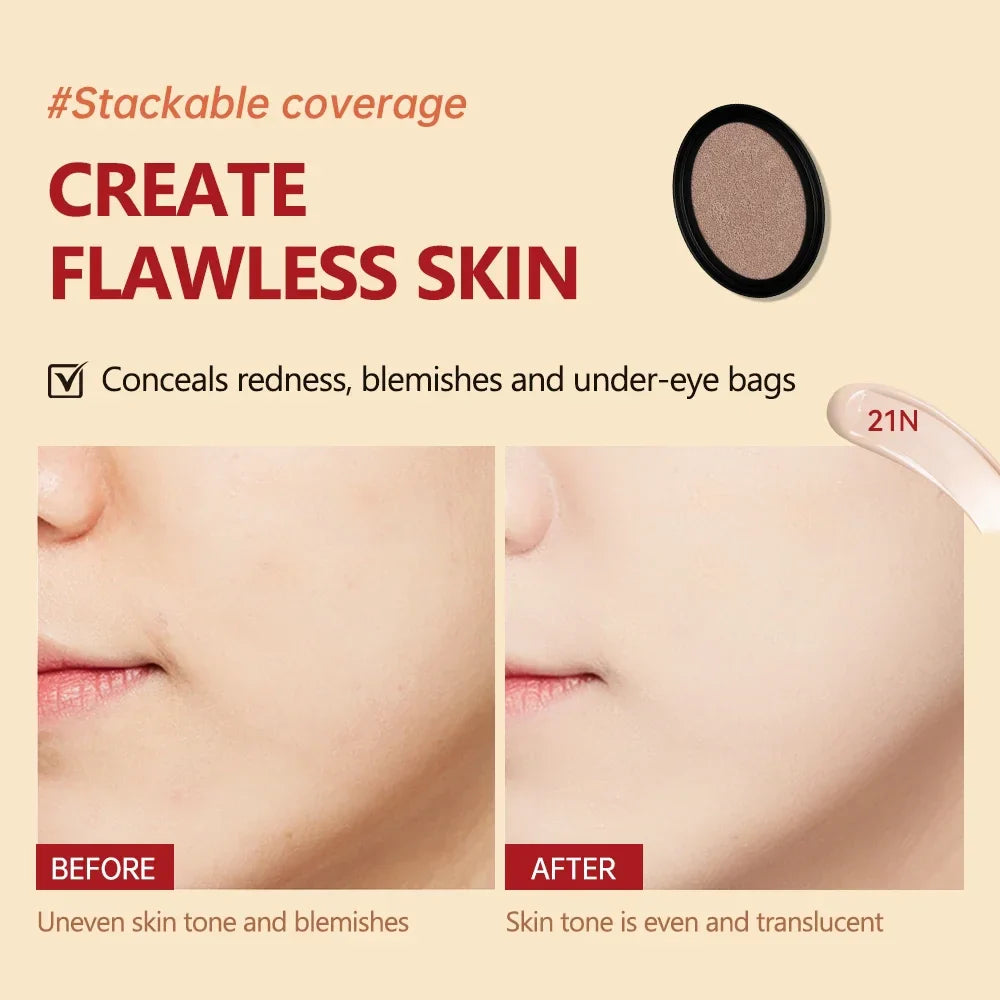 Lakerain Cushion Foundation Refill | Semi-Matte, 72Hr Wear, SPF