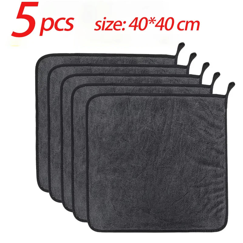 40*60/40cm Car Wash Towel 600GSM Microfiber Double-Sided Ultra Absorbent Car Wash Cloth Cleaning Drying Towel Washing Accessorie Peaceful Pleasures Health and Wellness 40x40x6pcs