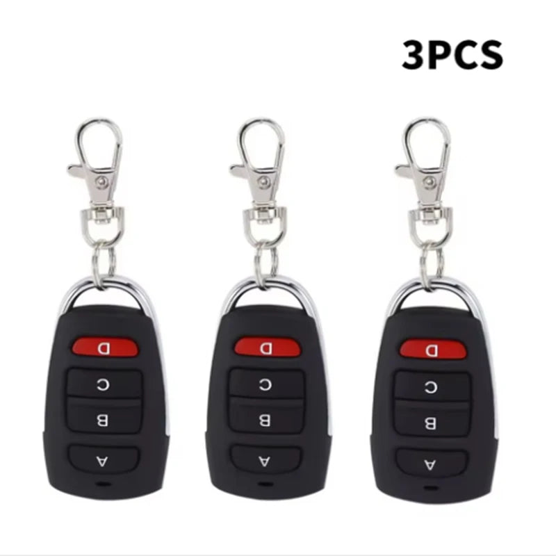 433MHz 4-key Copy Remote Control for Garage Door Access Control Door Barrier Gate Remote Wireless Control Intelligent Control Peaceful Pleasures Health and Wellness ABCD-3Pcs