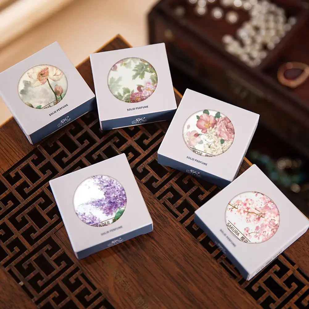 LEARNEVER Solid Perfume Balm – Pocket Fragrance for Men & Women