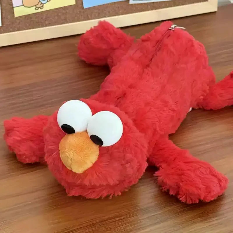 Kawaii Red Mockingbird Plush Pencil Case – Cute Bird Pen Bag