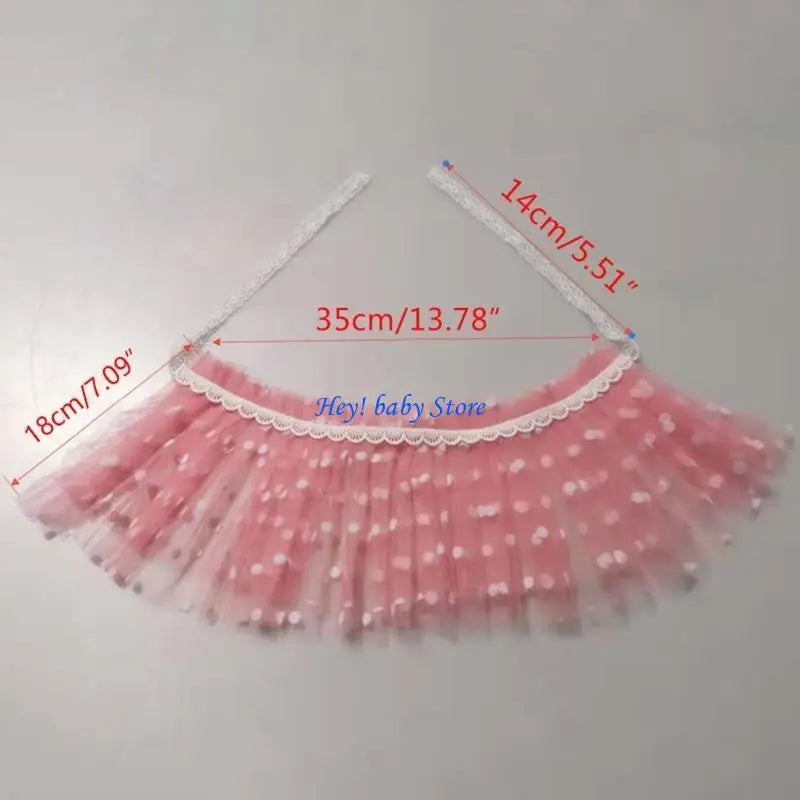 Newborn Photography Props – Lace Skirt & Crown Set (0–6M)