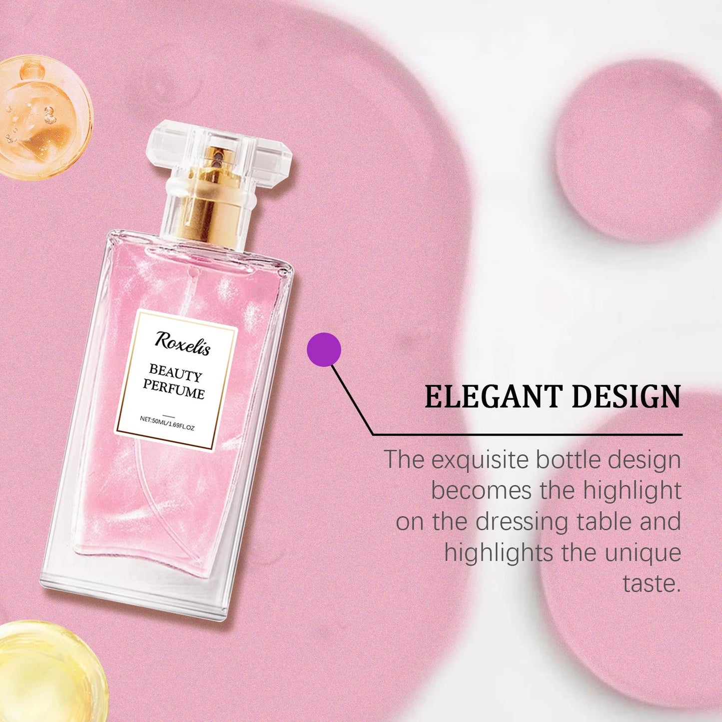Roxelis Women's Floral EDT Perfume | Long-Lasting 50ml Bottle