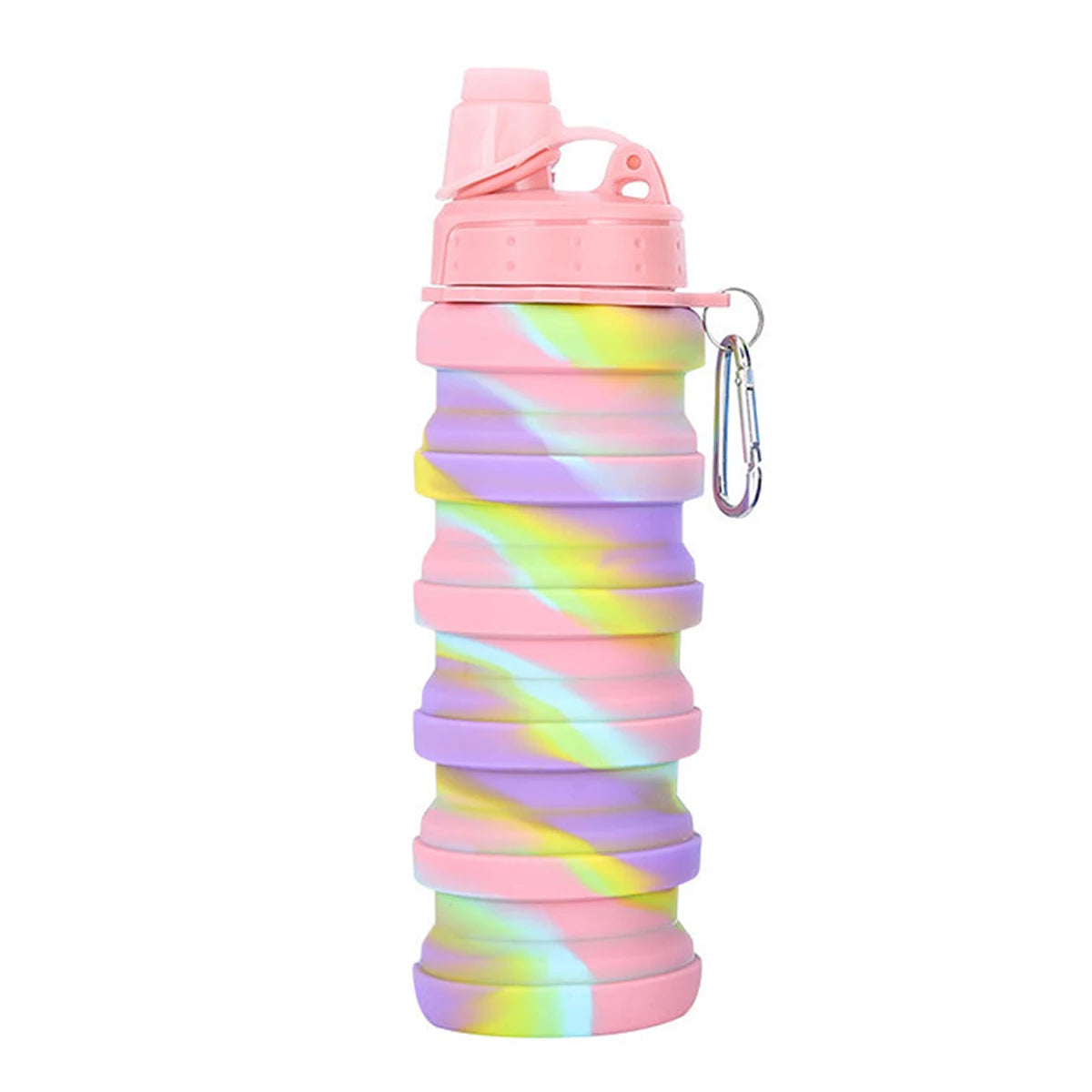 Sports Water Bottles 500ml,Leak proof Twist Cap Free Retractable for Home Outdoor,Biking, Hiking Portable Water Bottle Cups Peaceful Pleasures Health and Wellness Camouflage powder