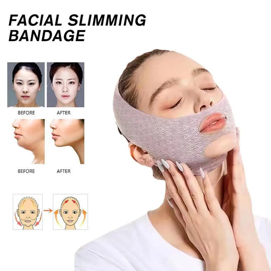 Chin Cheek Slimming Bandage V Shaper V Line Lifting Mask Face Lifting Anti Wrinkle Strap Band Sleeping Mask Beauty Health Peaceful Pleasures Health and Wellness