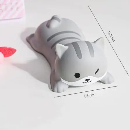 New Cute Wrist Rest Support For Mouse Pad Computer Laptop Arm Rest For Desk Ergonomic Kawaii Slow Rising Squishy Toys Peaceful Pleasures Health and Wellness cat