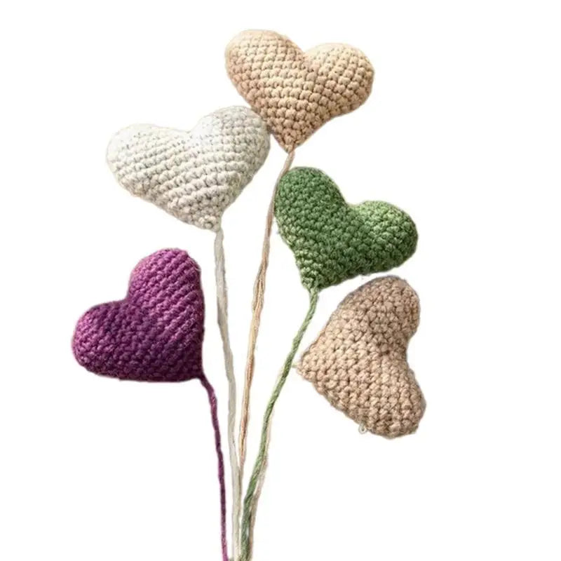 Knitted Heart Baby Photography Props – Newborn Photo Studio Set