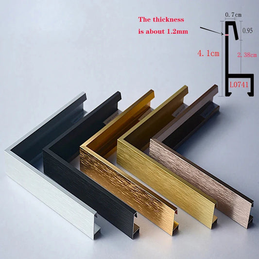 Wall Painting Photo Frames Kit, DIY Large Size, Gold Frame for Wall Art, Canvas Print, New Thickening, 50x70, 70x140, 90x120 Peaceful Pleasures Health and Wellness 90x120cm Purple gold