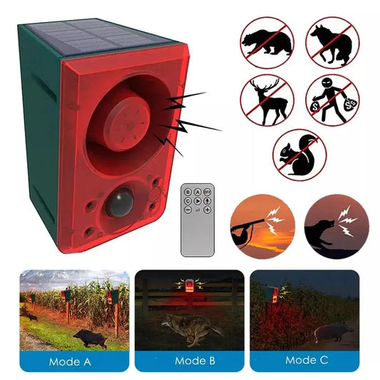 Solar Motion Sensor Animal Repeller for Outdoor Security Peaceful Pleasures Health and Wellness