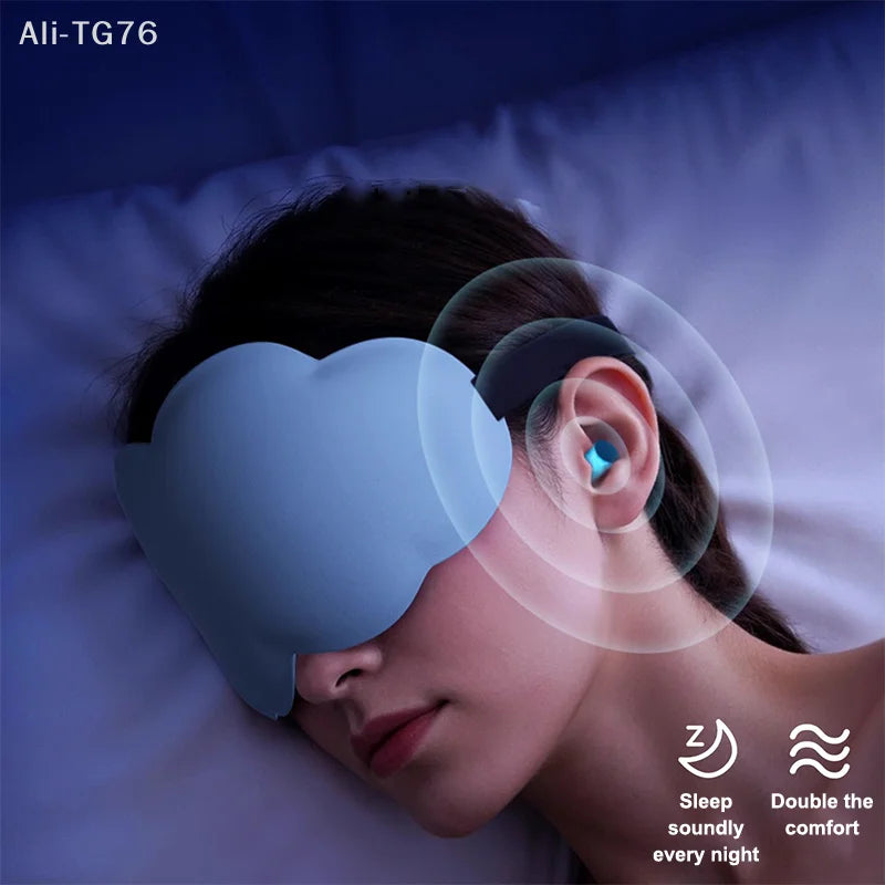 3D Sleep Mask – Memory Foam Blackout Eye Mask for Travel
