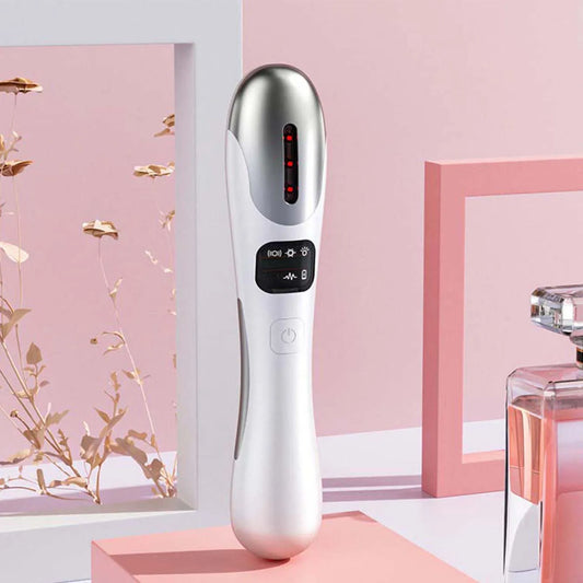 Vibrating Red Light Eye Lift Wand Electric EMS Eye Massager for Dry Eyes, Dark Circles and Puffiness Peaceful Pleasures Health and Wellness