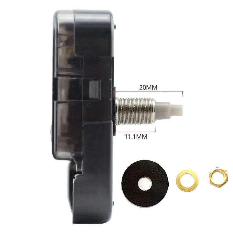 Silent Sun Quartz Clock Movement 12888 DIY Wall Clock Young Town Quartz Clockwork Sweep Seconds Central Movement Diy Kit Parts Peaceful Pleasures Health and Wellness 20MM Axis (3.12mm 4.98mm)