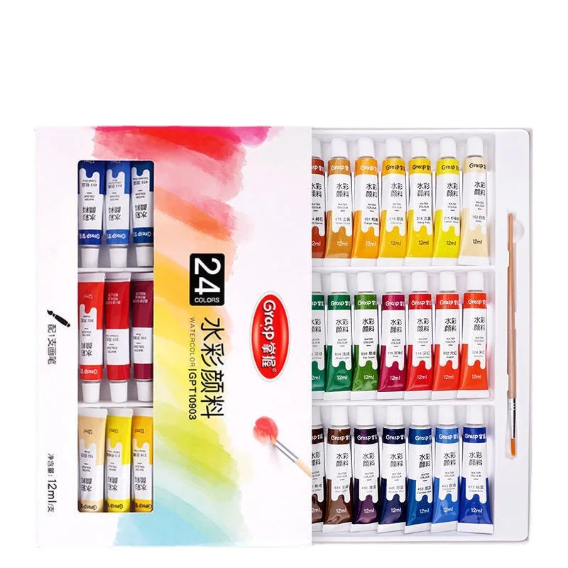 Watercolor Paint Art Painting Tools Students Beginners 12 Colors