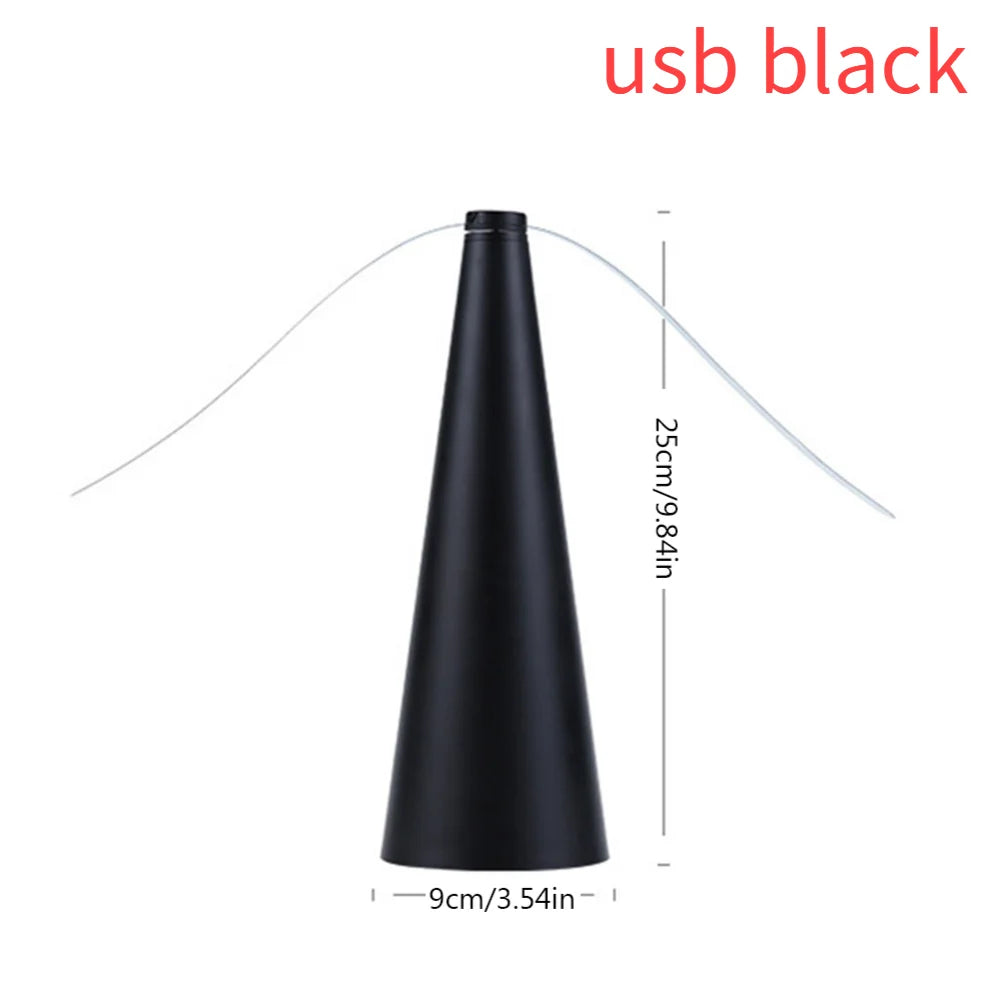 Fly Repellent Automatic Fan Fly Fans Pest Repellent Table Fan Battery/USB Powered Bug Repellent Keep Flies Away ﻿ Peaceful Pleasures Health and Wellness usb black 100V-240V EU Plug