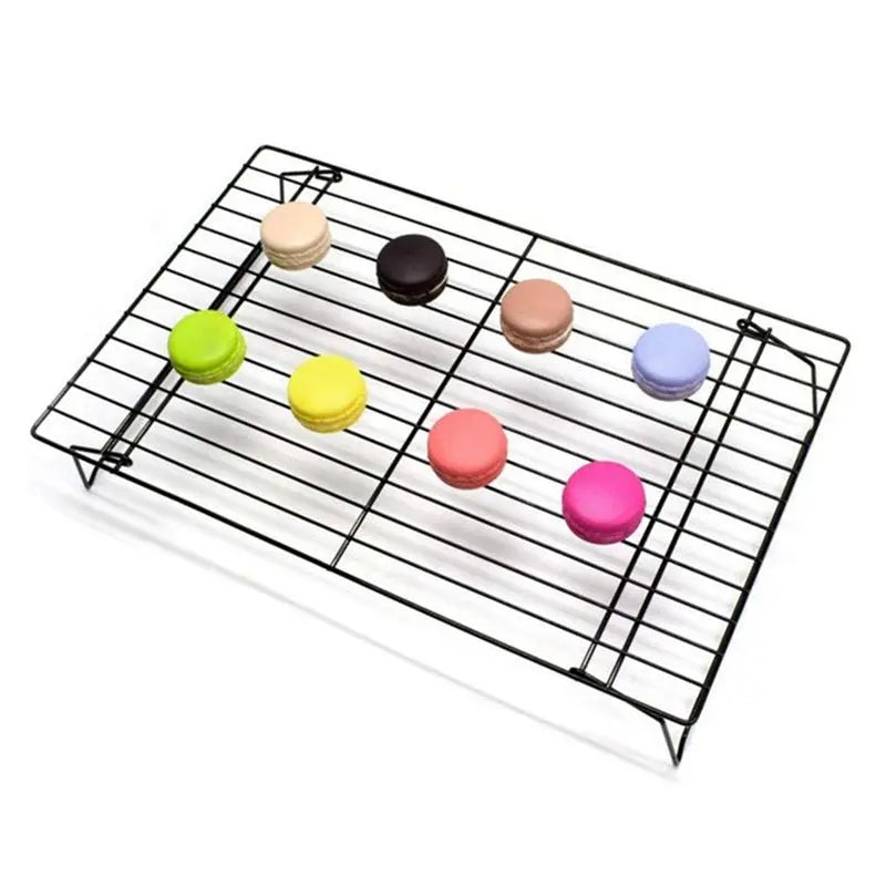 A36T-2X 3 Layers Stackable Cooling Rack Metal Cake Cookie Biscuits Bread Cooling Rack Net Mat Holder Dry Cooler For Cooking Peaceful Pleasures Health and Wellness