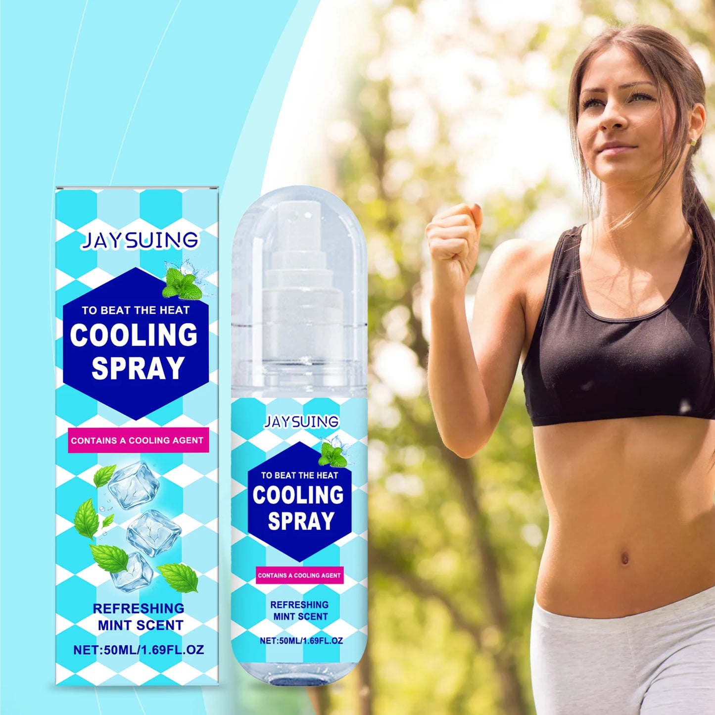 Jaysuing Cooling Spray – Portable Ice Body & Clothing Mist 50ml