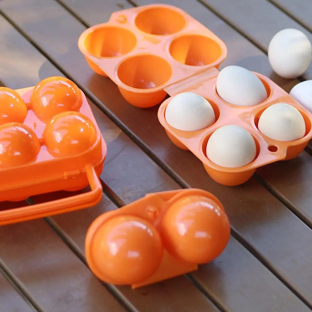 Portable Plastic Egg Carrier Case – 2, 4 & 6 Grid Storage Box for Camping, Travel & Picnic Peaceful Pleasures Health and Wellness